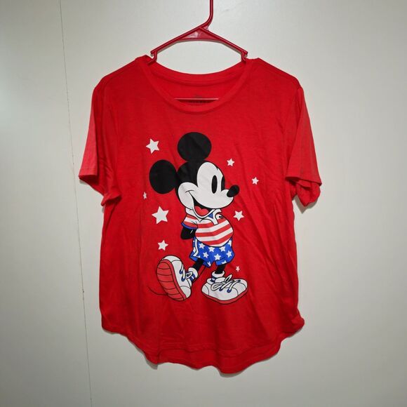 Disney Other - Disney Mickey Mouse Patriotic 4th of July Red T-Shirt 2XL